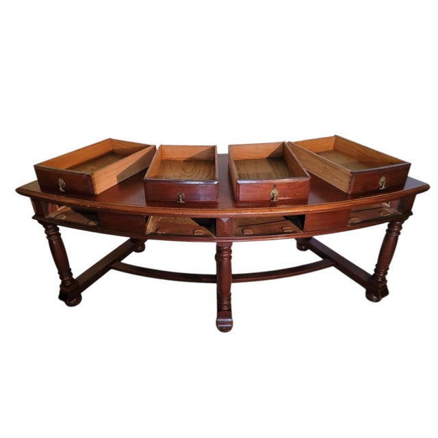 This unique, versatile Hunt Table (Banquet Table) is composed of three same-size tables (each like the one shown) that can...