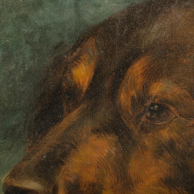 Wood A Portrait of a Dog, Likely European, 20th C. For Sale - Image 7 of 8