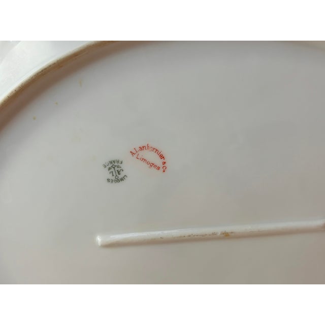 Art Nouveau Late 19th Century Limoges Porcelain Serving Platter For Sale - Image 3 of 3