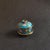 Chinese Vintage Chinese Turquoise Cloisonné Enamel Floral "Three-Piece" Tea Bowl Set For Sale - Image 3 of 6
