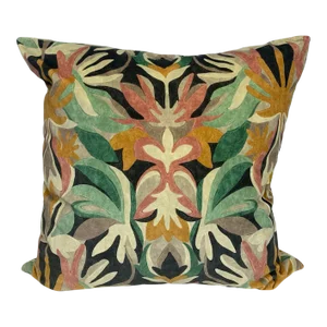 Harlequin Pattern Velvet Pillow