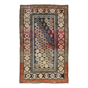 Late 19th Century Antique Caucasian Shirvan Rug With All-Over Blossoming Tribal Motifs