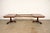 Baker Furniture Regency Banded Mahogany Double Pedestal Extension Dining Table, Newly Refinished For Sale In South Bend - Image 6 of 15