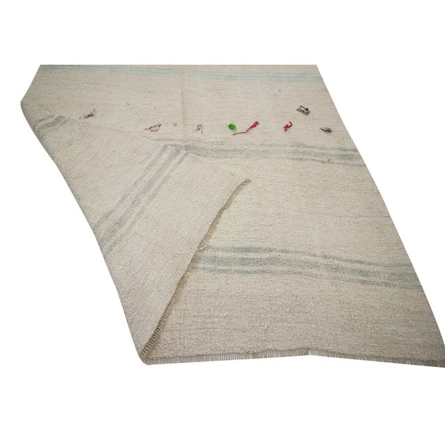Mid 20th Century Hemp Vintage Kilim Rug- 5′11″ × 13′1″ For Sale - Image 5 of 7