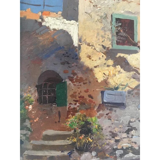 Ezelino Briante, Sunny Day in Capri, 1955, Oil on Panel, Framed For Sale - Image 7 of 12
