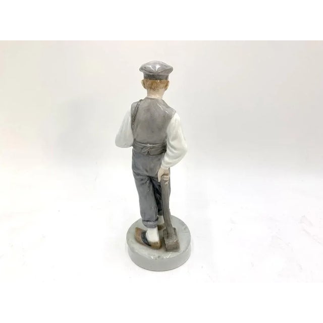 Porcelain Figurine of a Boy With a Hammer from Royal Copenhagen, Denmark, 1945 For Sale - Image 5 of 8