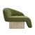 Set of 2 Right Arm and Left Arm Accent Chairs , Lounge Chairs in Green For Sale - Image 4 of 9