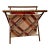 Mid-Century Modern Boho Chic Collapsible Sewing Basket/Magazine Rack For Sale