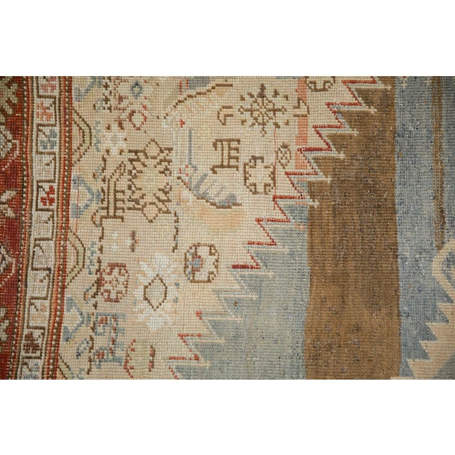 Textile Antique Distressed Karabagh Rug Runner - 5'2" x 10'7" For Sale - Image 7 of 12