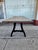 Farmhouse Industrial Farmhouse Wood Table With Cast Iron Legs For Sale - Image 3 of 9