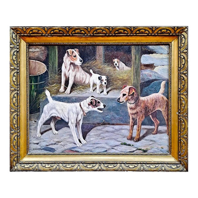“Jack Russells in a Barn” For Sale