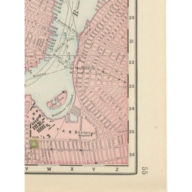 Antique Map of Manhattan, New York City with Central Park from Rand McNally, 1899 For Sale - Image 9 of 12