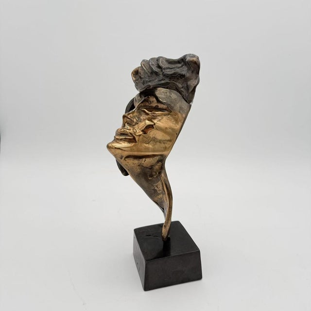 Yves lohé (born 1947), bronze sculpture, signed “lohe” on the base. lohé is a french sculptor known for his elegant bronze...