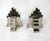 2 Chromed Automotive Industrial Jackstand Bookends For Sale - Image 9 of 10