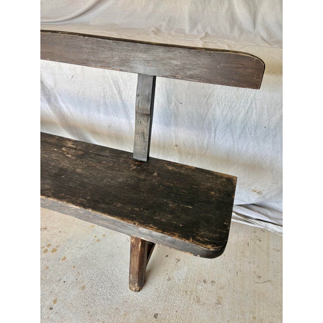Mid 20th Century Scandinavian Sculptural Bench For Sale - Image 11 of 12