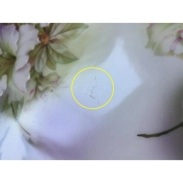 Vintage German Porcelain Oriental Lily Cookie Cake Serving Plate For Sale - Image 10 of 13