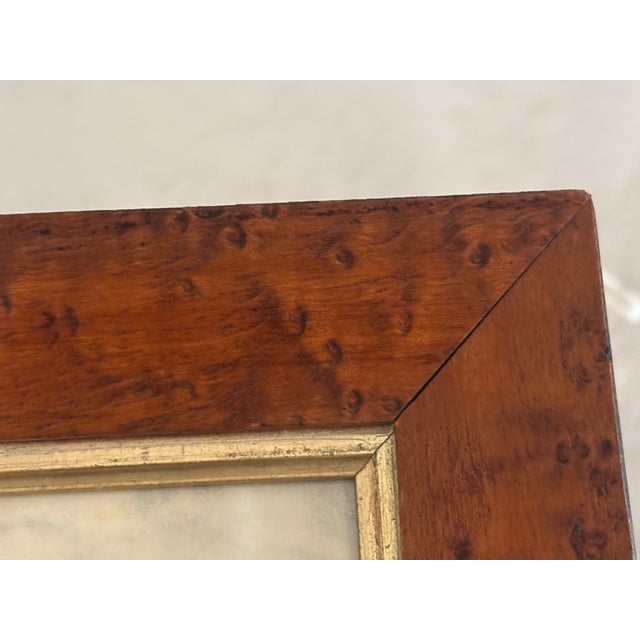 English Fox Hunt Sporting Pictures in Antique Bird's Eye Maple Wood Frames - A Pair For Sale - Image 16 of 18