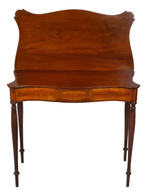 Sheraton Mahogany Inlaid Card Table