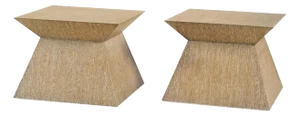 Geometric Pedestal Coffee Table (Set of 2)
