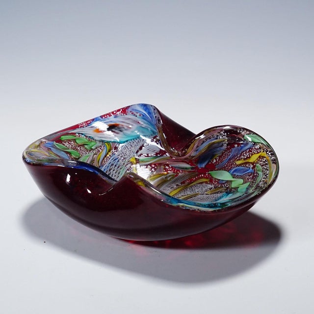 Mid-Century Modern Vintage Murano Glass Bowl 'Rest of the Day' by A.Ve.M. 1950s For Sale - Image 3 of 6