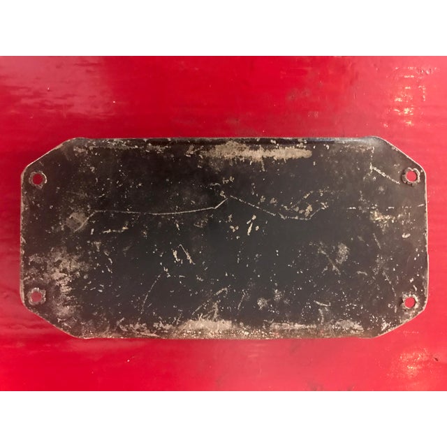 Victorian Era Beveled Glass Address Plaque Chairish