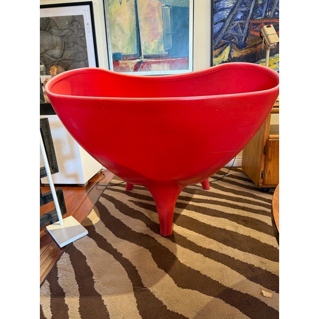 1990s Faded Pink Plastic Orgone Chair by Marc Newson For Sale - Image 5 of 8