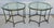 Vintage Labarge Side Tables Brass Glass Hoof Footed Octagonal Pair For Sale - Image 11 of 12