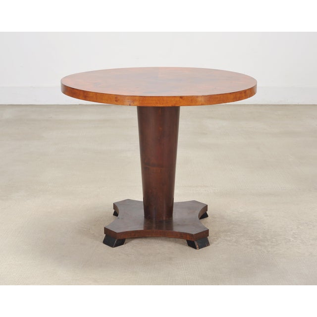American Carrie Bradshaw's Screen Used Burlwood Round Center Table For Sale - Image 3 of 18