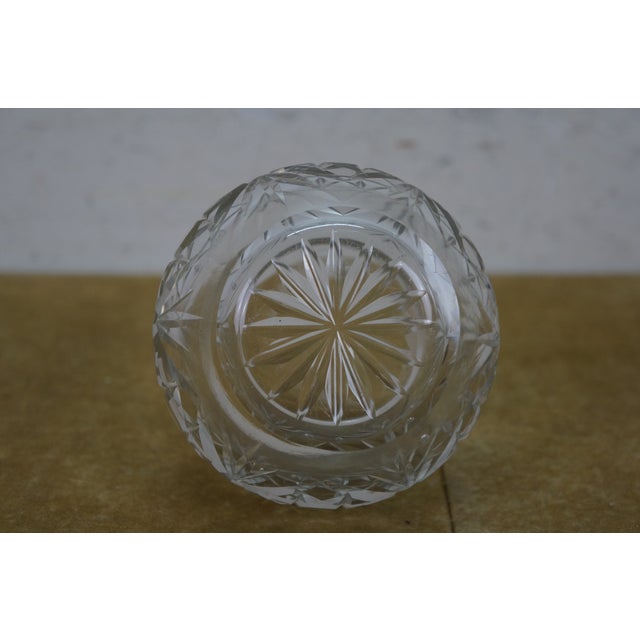 Late 19th Century Antique Simpson Hall Miller Sterling Silver Lidded Cut Crystal Vanity Jar Pot 4" For Sale - Image 5 of 15