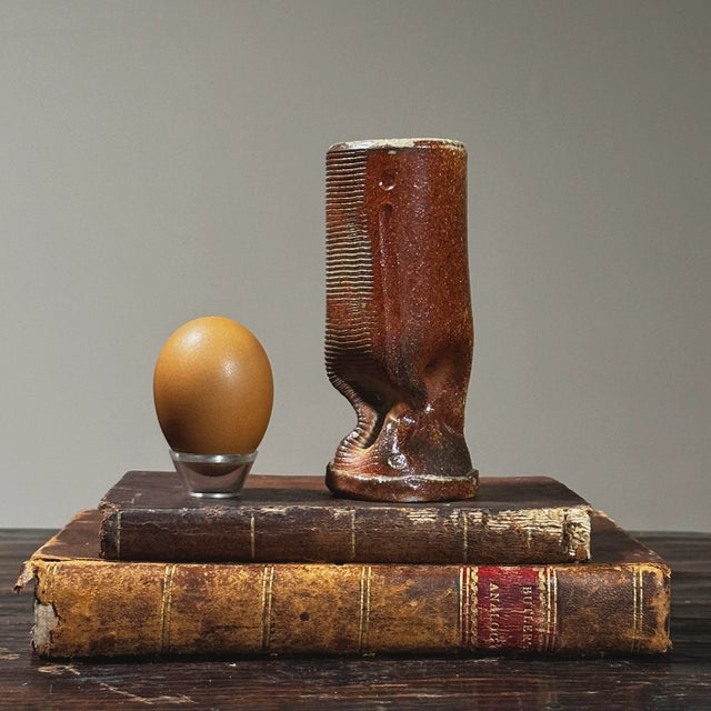 Vintage Japanese Raku Sgraffito Bud Vase, Signed For Sale In Philadelphia - Image 6 of 8