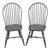 Pair of Late 20th Century David T Smith Bow Back Windsor Chairs Dark Green Finish Ohio Bench Made For Sale