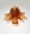 Vintage Murano Six-Tier Felci Wall Sconces in Amber Glasses, 1990s, Set of 2 For Sale - Image 10 of 18