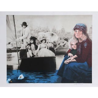 Robert Anderson Lithograph - Feeding the Ducks For Sale