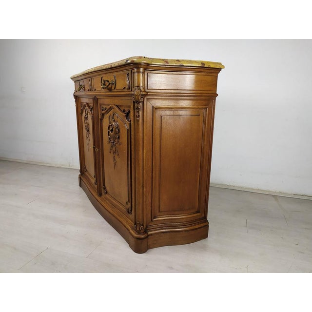 Wood Louis XV Buffet by Mercier Chêne, 1890s For Sale - Image 7 of 18