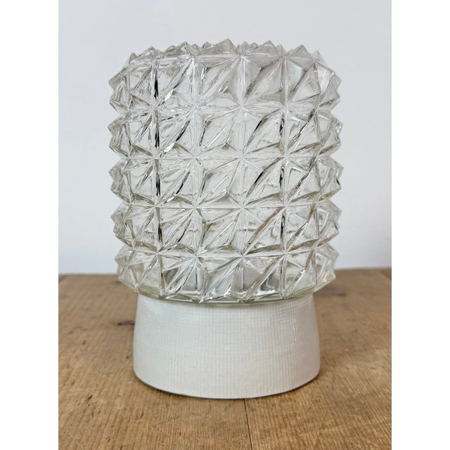 White Porcelain Ceiling Light, 1970s For Sale - Image 4 of 14