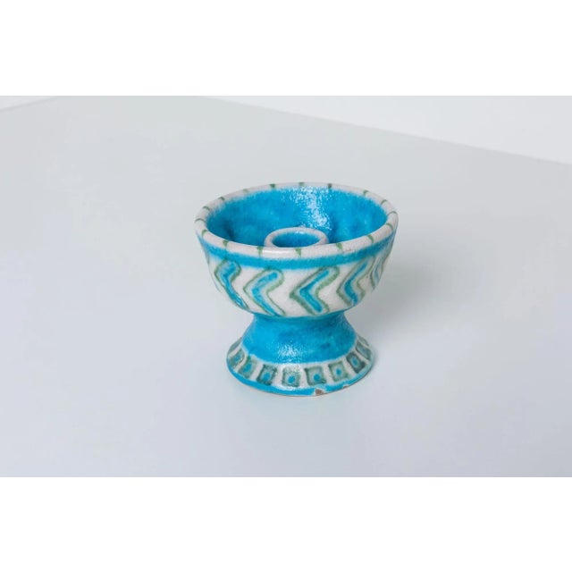 1950s Gambone Ceramic Candle Holder For Sale - Image 4 of 10