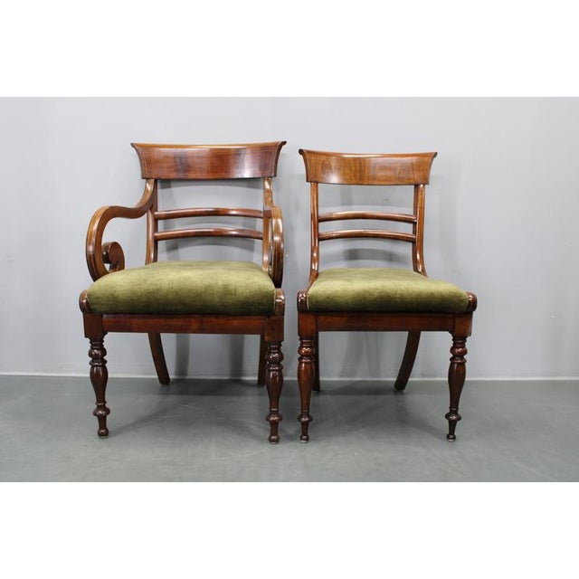 French Art Deco Walnut Dining Armchairs, France, 1930s, Set of 12 For Sale - Image 4 of 18