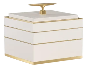 Maitland-Smith Cream Compartment Box