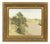River Landscape, Oil Painting on Platex For Sale