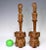 Large Austronesian Tiki Hand Carved Teak Figural Water Dippers / Ladles / Vases, a Pair For Sale - Image 4 of 11
