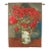 Van Gogh Poppies Loom Woven Tapestry - 65 X 50 Cm (2'2" X 1'8") - Requires Rod Size 1 For Sale