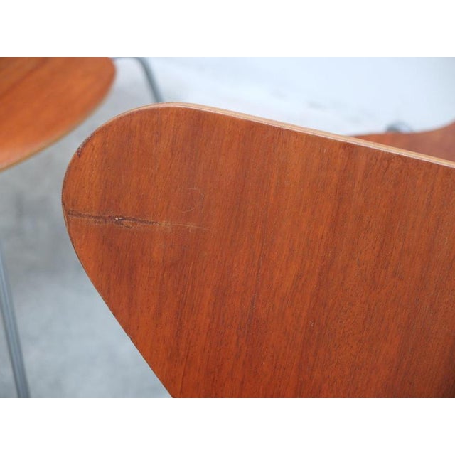 Brown Series 7 Chairs in Teak by Arne Jacobsen for Fritz Hansen, 1955, Set of 8 For Sale - Image 8 of 17