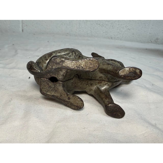 Antique 1920's Cast Iron Bunny Rabbit Animal Still Coin Bank – A.c. Williams For Sale - Image 9 of 9