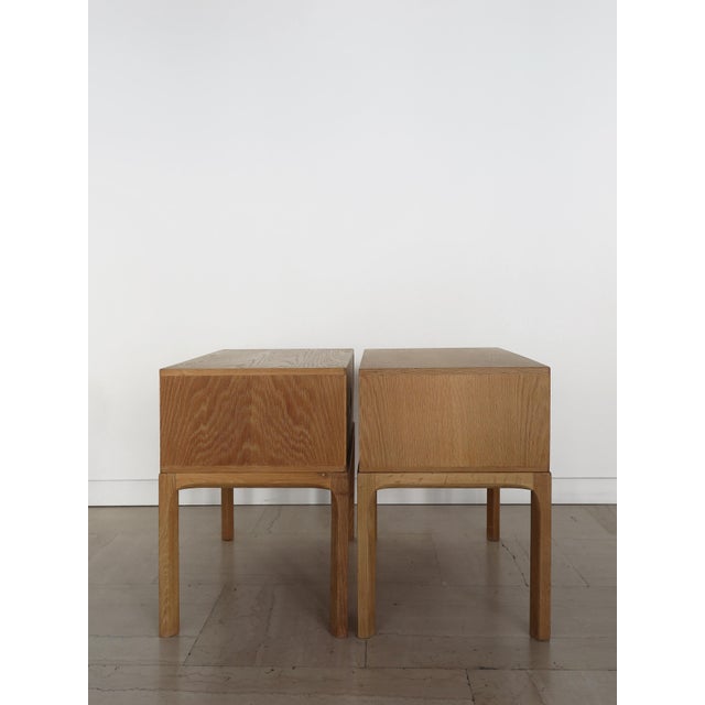 1960s Scandinavian Nightstands in Oak by Kai Kristiansen for Aksel Kjersgaard, 1960s, Set of 2 For Sale - Image 5 of 14