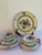 Rare Beautiful Hand-Painted in Kakiemon Style Porcelain Trio Sets(2), includes 2 Tea Cups, 2 Saucers, 2 Dessert Plates in...