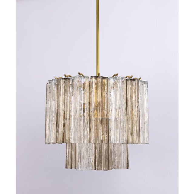 Large Murano Glass Tronchi Chandelier by Venini for Kalmar, Austria, 1960s For Sale - Image 10 of 17