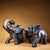 Late 20th Century Gilt Bronze Cloisonné Enamel Elephant Figures - Pair For Sale - Image 4 of 10
