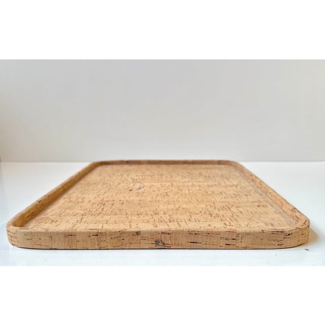 Vintage Scandinavian Cork Tray from Signe Persson Melin, 1970s For Sale - Image 3 of 8