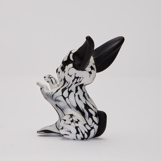 Animal Sculptures in Black and White by Archimede Seguso, Set of 2 For Sale - Image 3 of 10