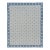 Rug & Kilim’s Indian Dhurrie Rug in Sky Blue and Cream Geometric Mosaic For Sale